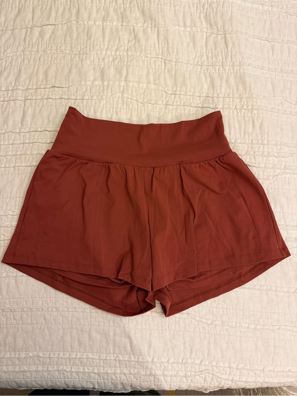 Women's High-Waist Brown Shorts